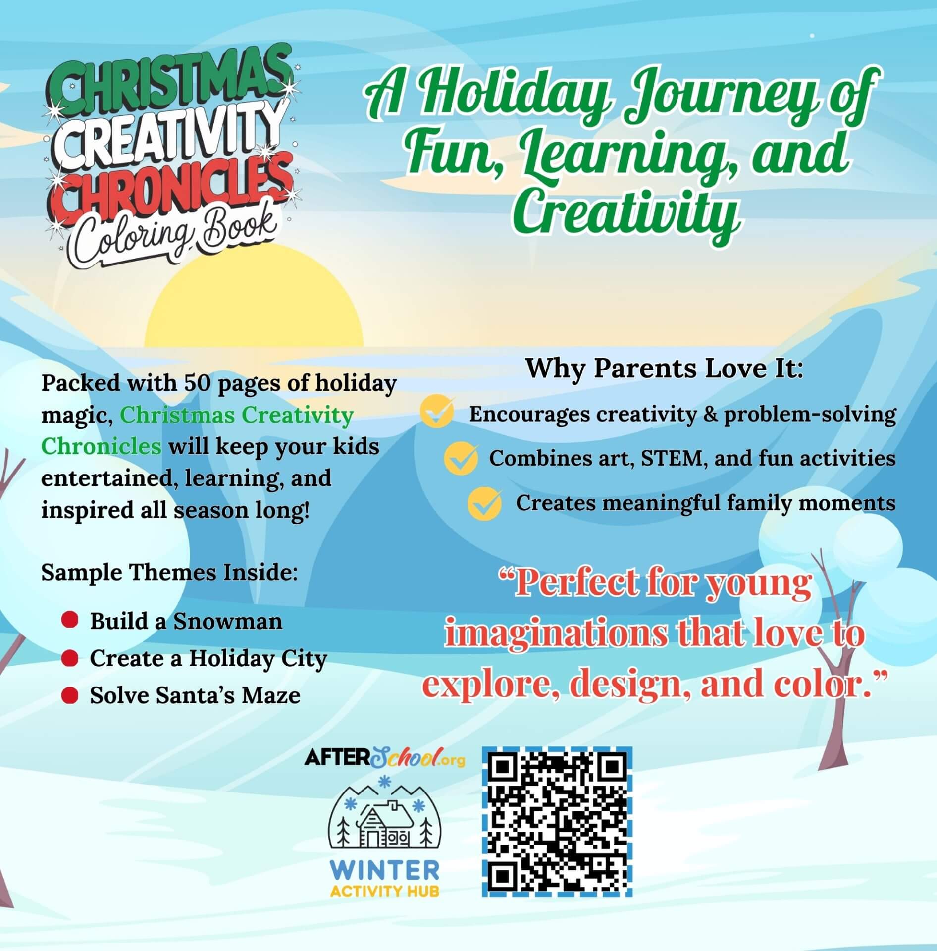 Christmas Creativity Chronicles - Coloring Book Back Cover