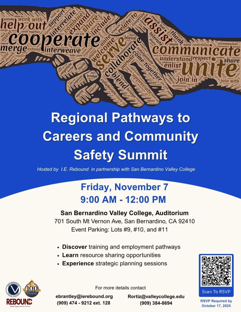 Regional Pathways to Careers and Community Safety Summit 3 Regional Pathways Careers Summit IERebound 2